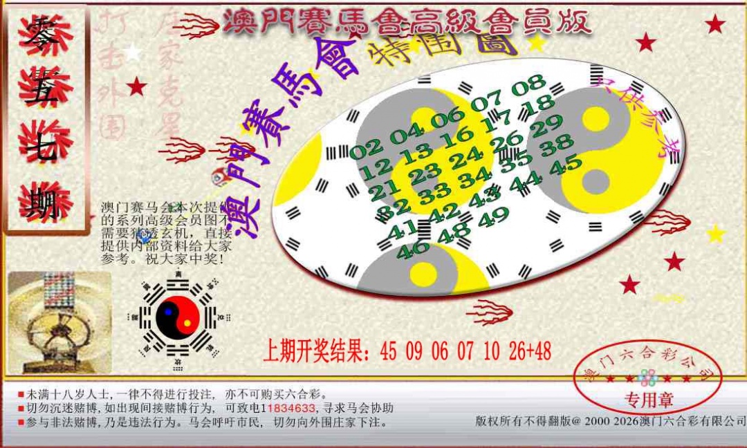 057期赛马会高级特围图[图]
