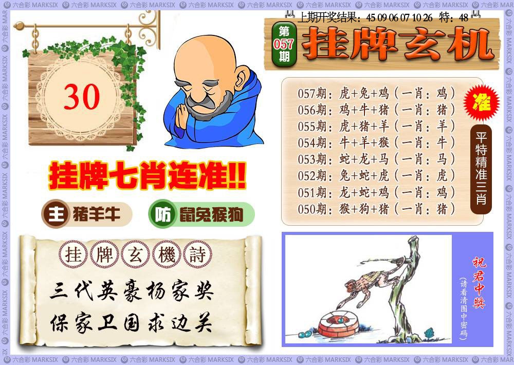 057期挂牌玄机[图]