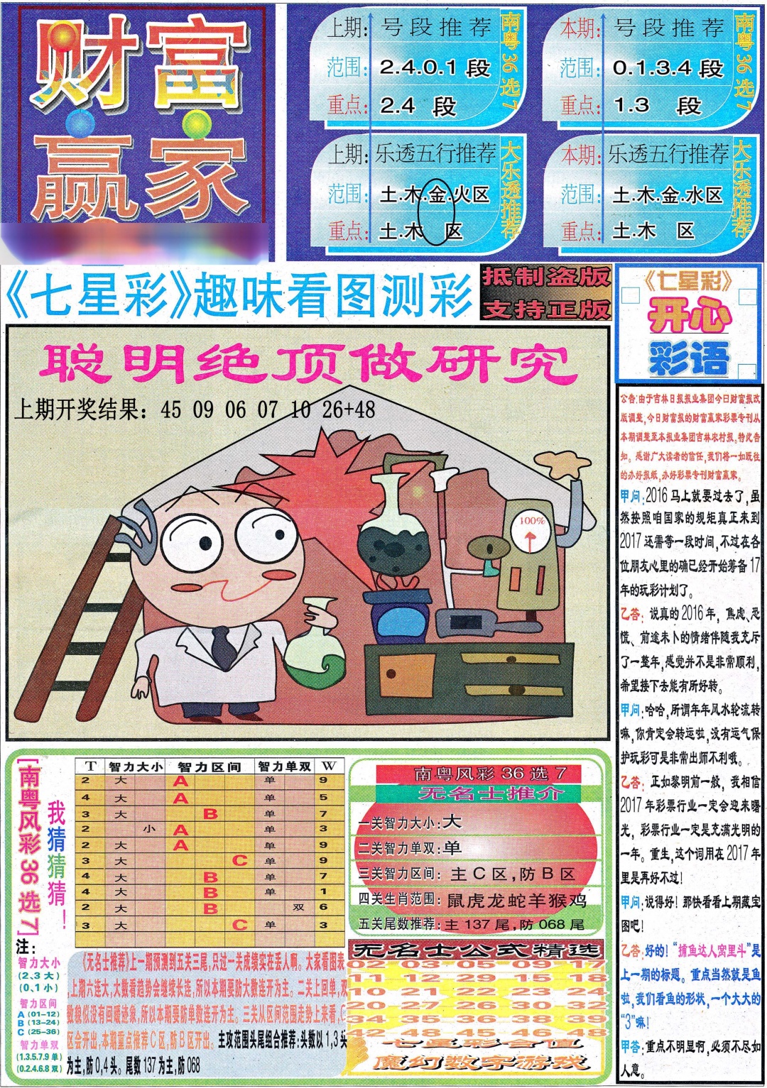 057期七星彩图(高清)[图]