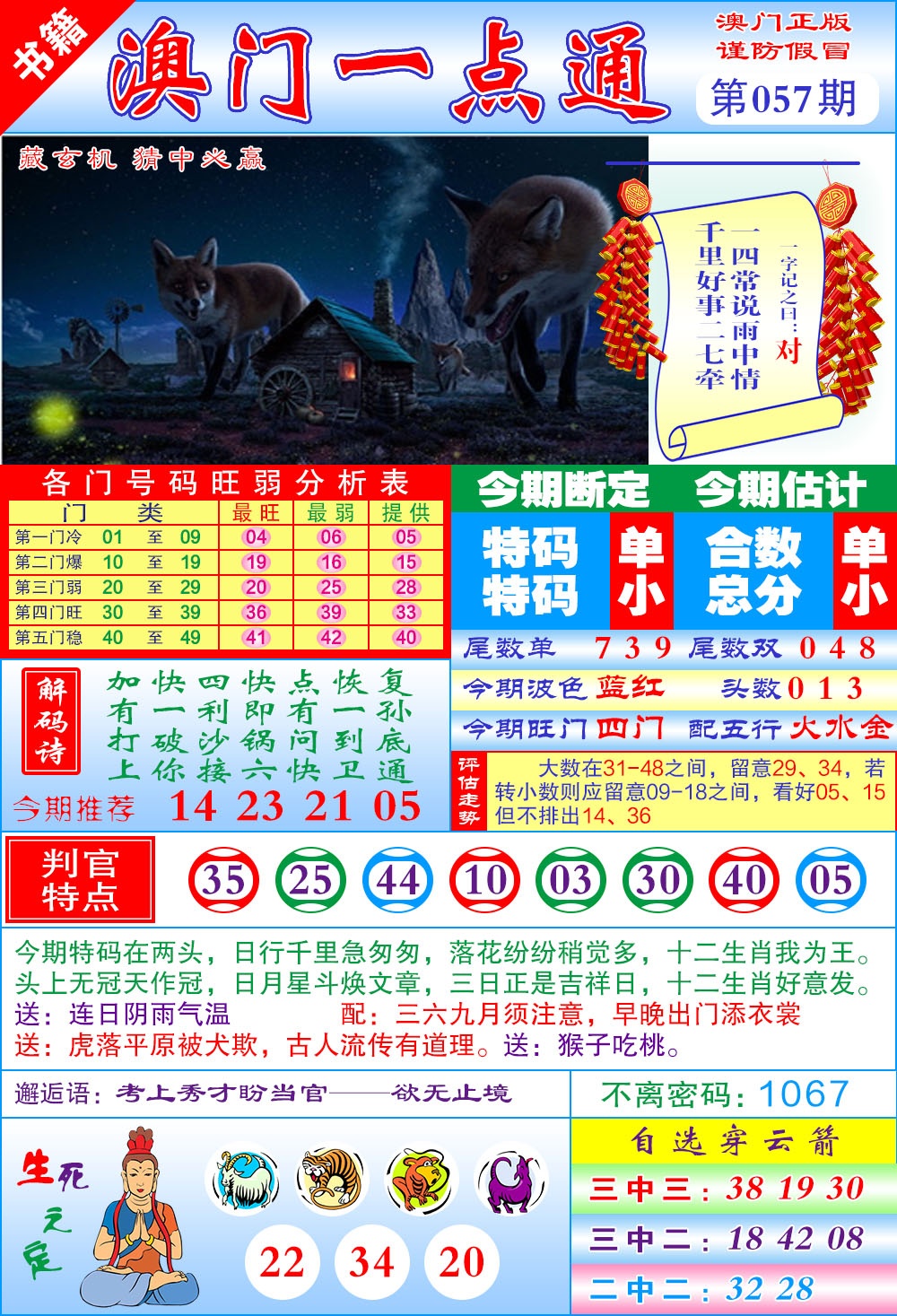 057期澳门一点通[图]