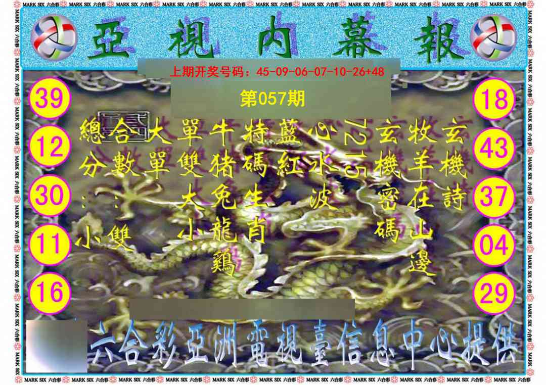 057期亚视内幕报[图]