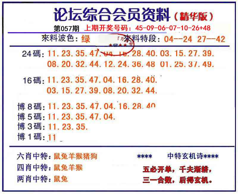 057期综合会员资料[图]