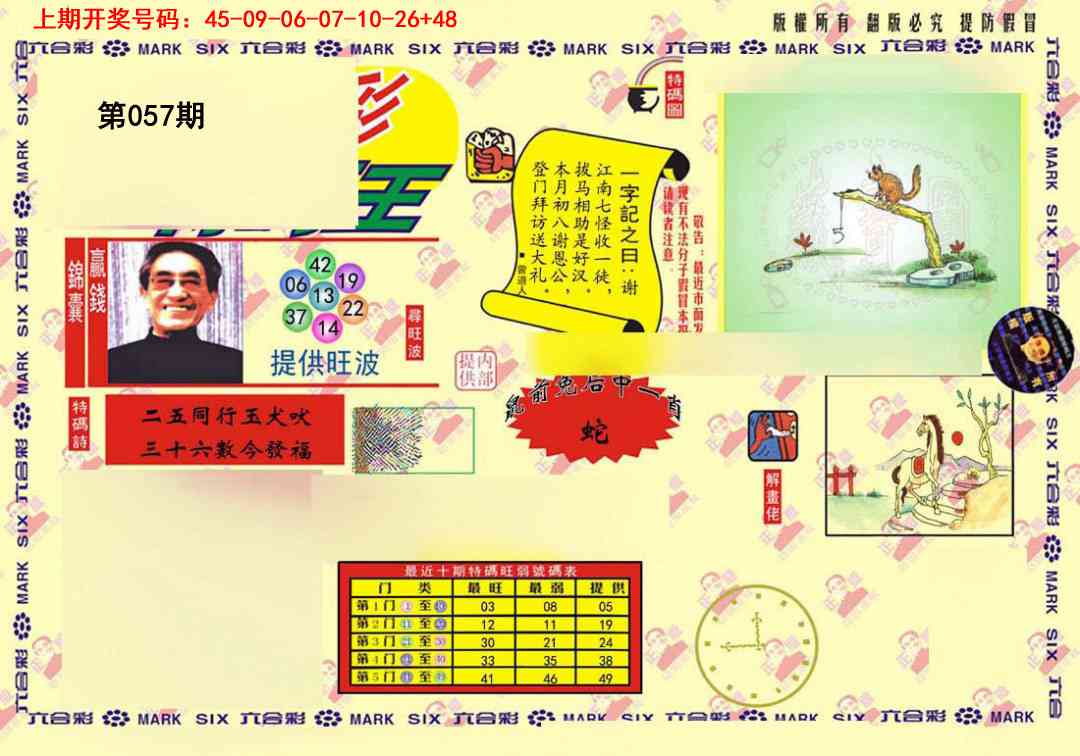 057期心水特码(信封)[图]