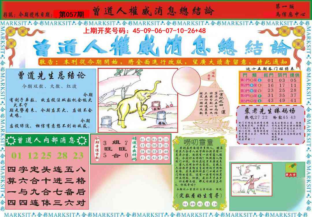 057期曾道人权威消息A[图]