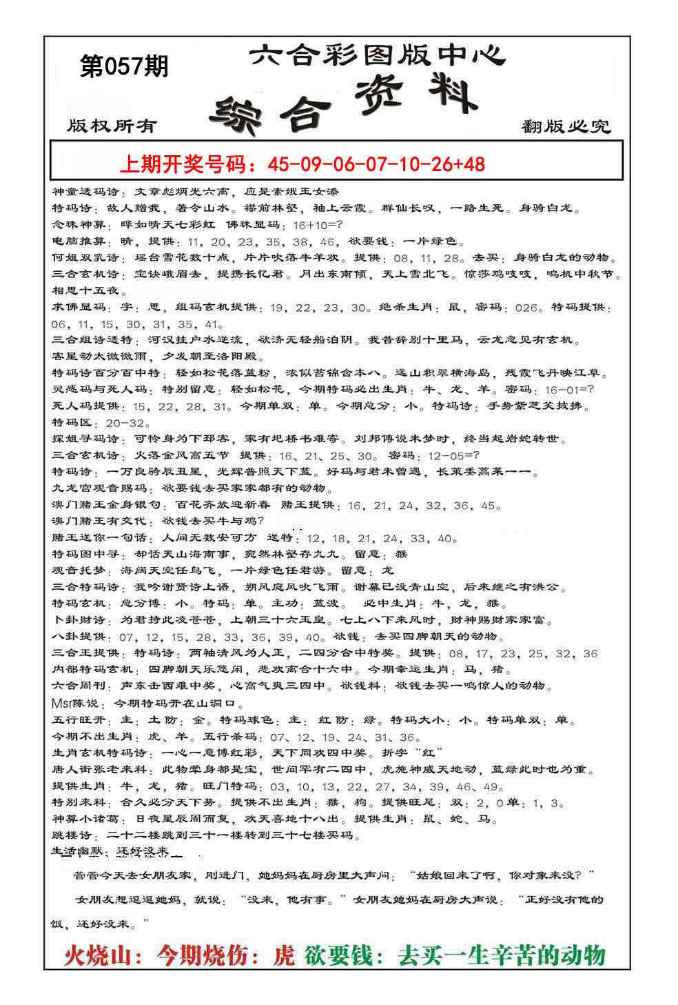 057期内部综合资料[图]