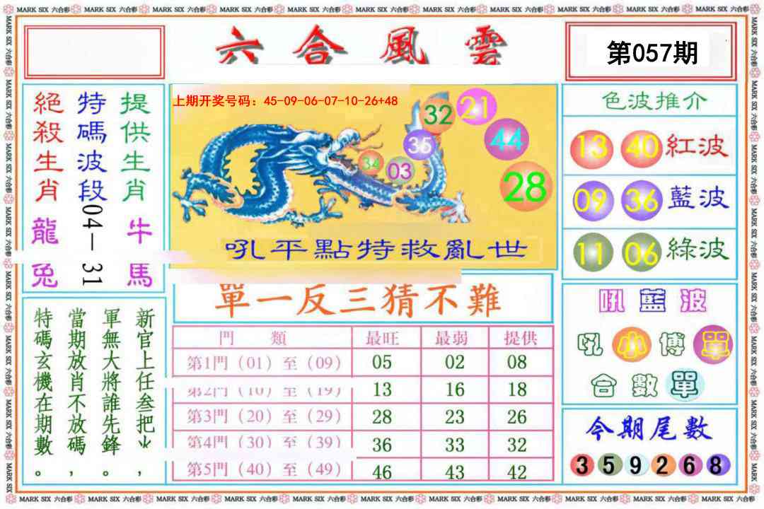 057期六合风云《另版》[图]