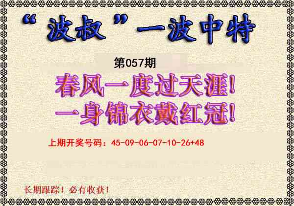 057期波叔一波中特[图]